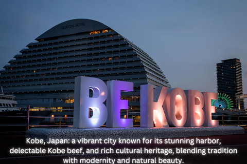 From Osaka: KOBE 1-DAY TOUR with English speaking driver.