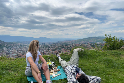 Sarajevo: Sunset Picnic with Wine or Beer Tasting and Snacks Sarajevo: Sunset Picnic with Wine or Beer Tasting+snacks
