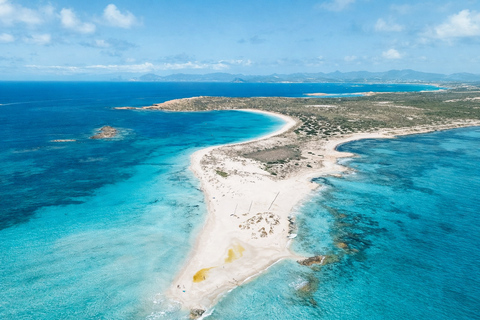 Ibiza: Formentera Boat with Open Bar, 3 meals & Sunset Party ADVANCE: Standard selection of food & open bar option