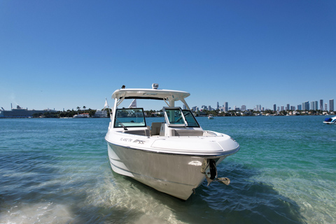 #1 Private Boat Tour and 1 Hour Free Jet Ski Rental in Miami