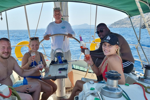 Rhodes: Private Luxury Sailing Yacht with Lunch & Dinner