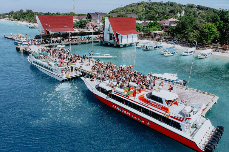 Padangbai: Ingresso de barco rápido de/para a Ilha GiliPadangbai a Gili T com Wahana | Somente ingresso - AC Premium