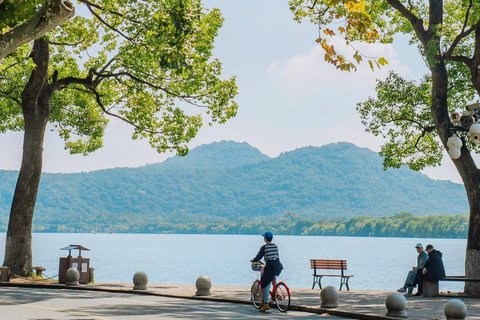 Shanghai: Hangzhou City Advanture & West Lake Bicycle Tour