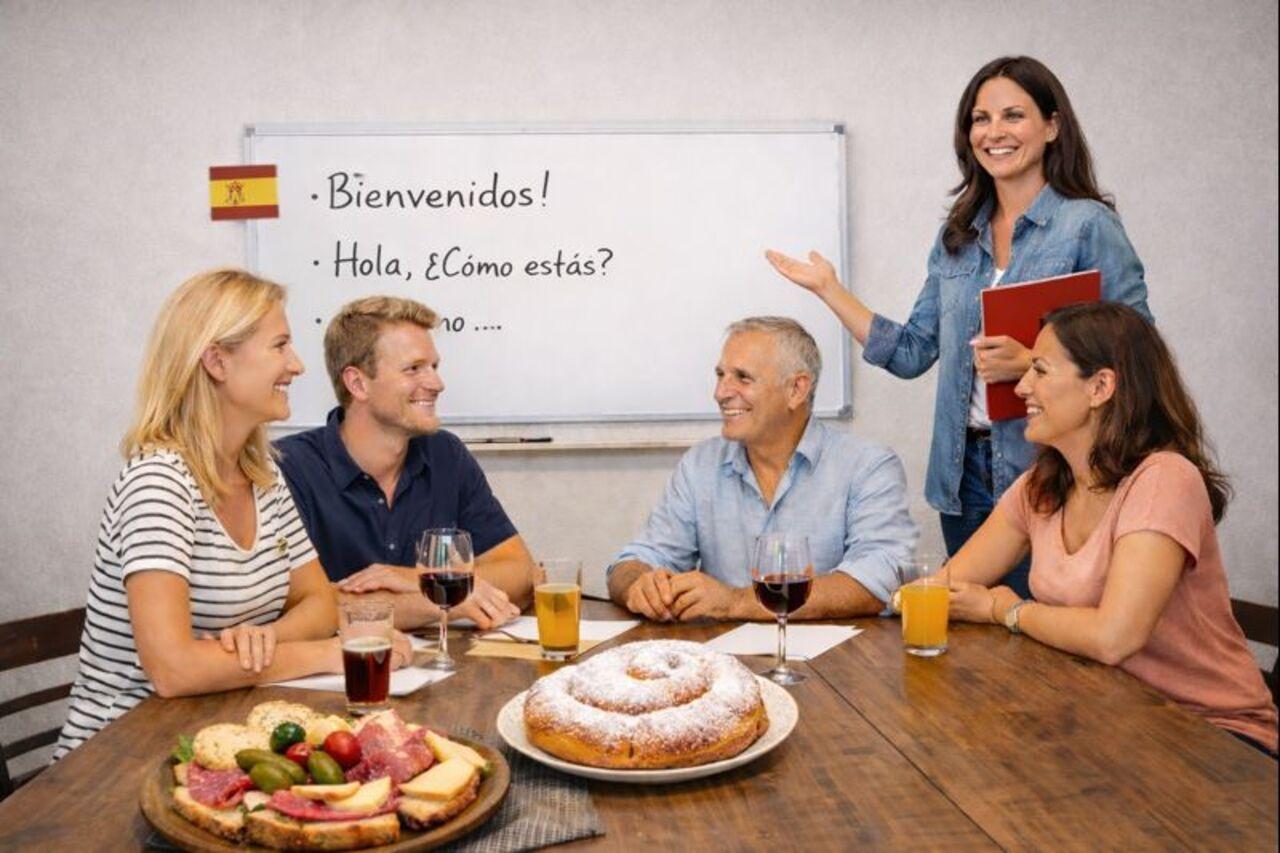 Alcúdia: Spanischunterricht mit lokalem Snack