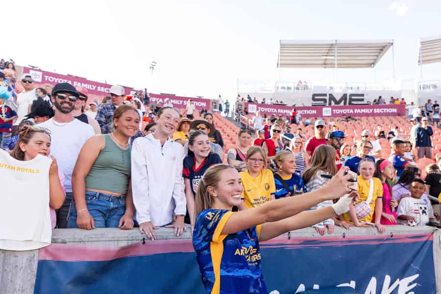 Ticket für ein Fußballspiel der Utah Royals im America First Field. Foto: GetYourGuide Ticket für ein Fußballspiel der Utah Royals im America First Field. Foto: GetYourGuide