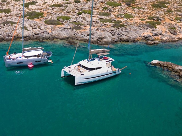 Visit Hersonissos Catamaran Sailing Trip to Dia Island w/Lunch in Elounda, Crete