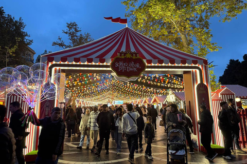 Baku: Winter Lights and Fair Tour with Hot Drinks