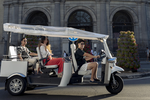 Madrid: Panoramic Views in Tuk Tuk90 minute tour with pickup included