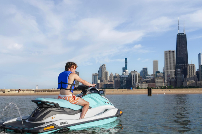 Chicago: North Avenue Beach Jet Ski Rental with Skyline View