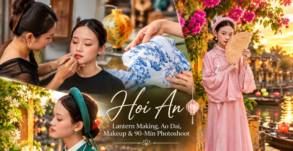 Hoi An: Lantern Making, Ao Dai, Makeup & 90-Min Photoshoot