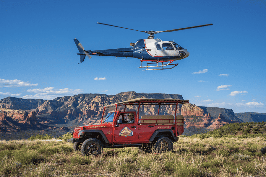 Sedona: Helikopterflug und Jeep-Tour – Kombi-Tour. Foto: GetYourGuide Sedona: Helikopterflug und Jeep-Tour – Kombi-Tour. Foto: GetYourGuide