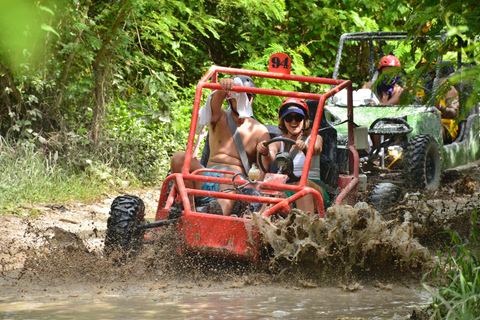 Punta Cana: Buggy Ride, Cenote, Waterfalls & Zipline Tour