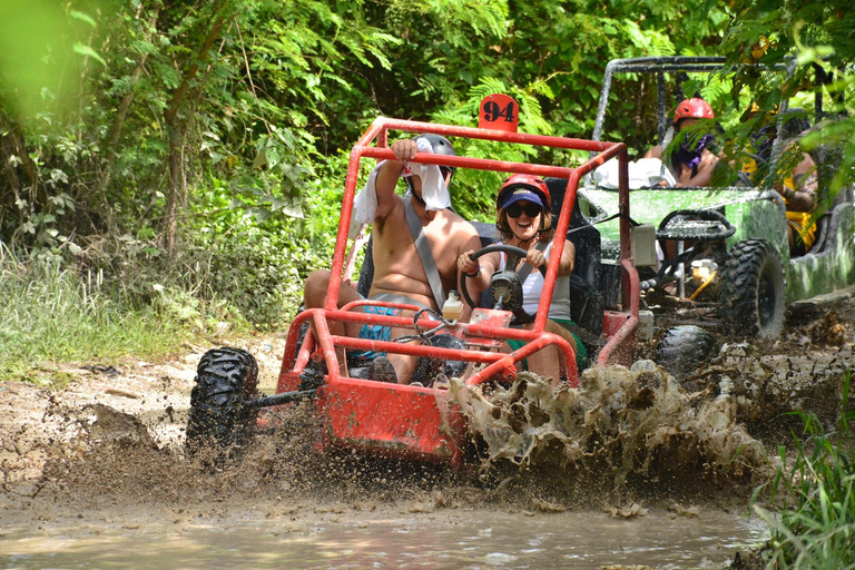 Punta Cana: Buggy Ride, Cenote, Waterfalls & Zipline Tour