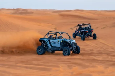Dubai: Dünenbuggy-Safari und Kamelritt mit Transport