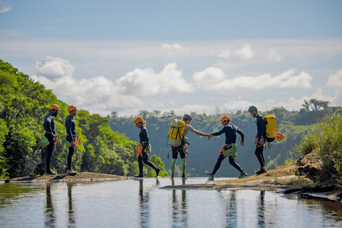 Seven Waterfalls Abseiling and Canyoning Guided Experience