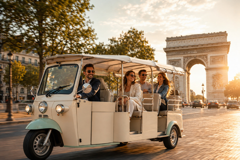 Paris: Top 15 Attractions Private Tour by Tuk Tuk 2h Tour — Shorter Itinerary from meeting point