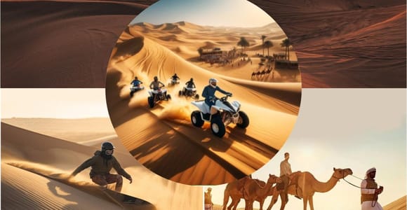 Doha: Desert Safari with Quad Bike, Sandboard & Camel Ride