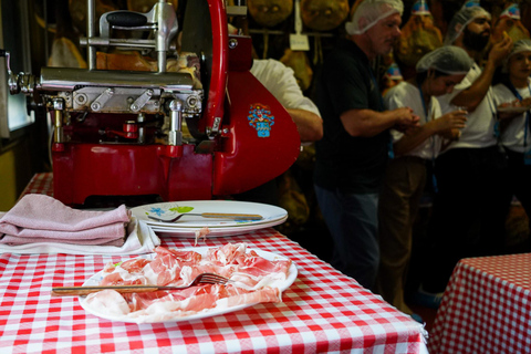 From Bologna: Parma, Parmigiano, and Prosciutto Tour by 1st-Class Train Parmesan and Prosciutto PDO Tour from Parma: a smart experience!