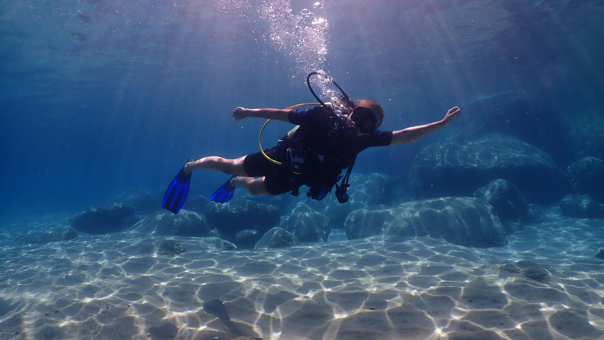 Rhodos, Charaki: PADI Discover Scuba Diving (DSD), Anfänger