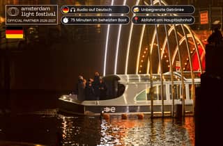 Amsterdam: Light Festival Bootsfahrt, Deutsch gesprochen, inkl. Getränke