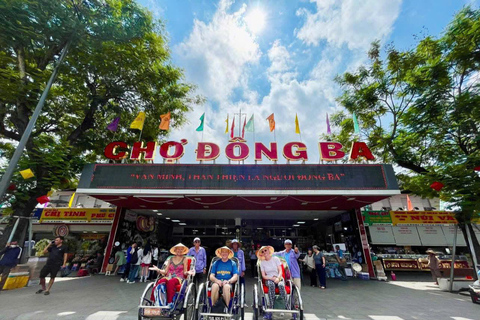 From Hue: Half-Day Cyclo Tour With Local Food Tasting Cyclo Experience with Guide & All Food Included