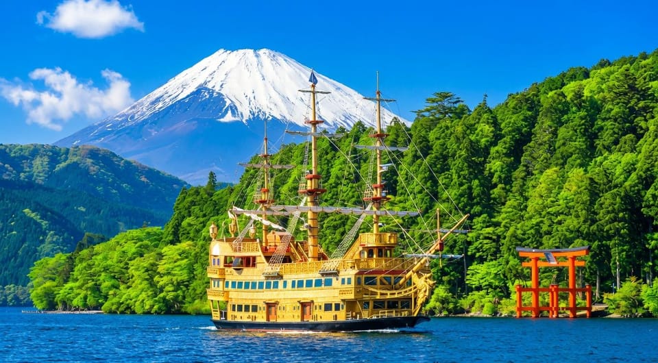 東京：富士山と箱根ロープウェイ、芦ノ湖クルーズ、大涌谷