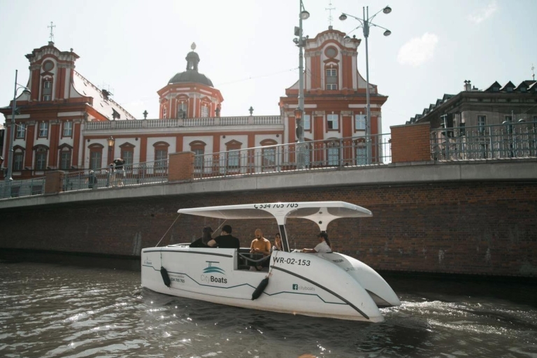Wrocław: Solargondelfahrt auf der Oder mit einem Guide