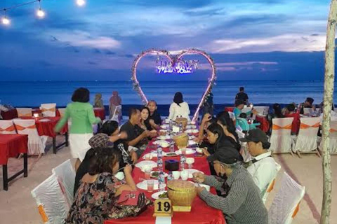 Bali Isla de la Tortuga Barco de Botella de Cristal con Cena Romántica