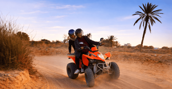 90-minute quad tour of East Djerba, Mezraya, Ghizen, Sidi Mahrez