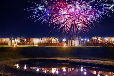 迪拜：Al Marmoom 的除夕庆祝活动和烧烤晚餐迪拜：在阿尔马穆姆庆祝除夕夜和烧烤晚餐