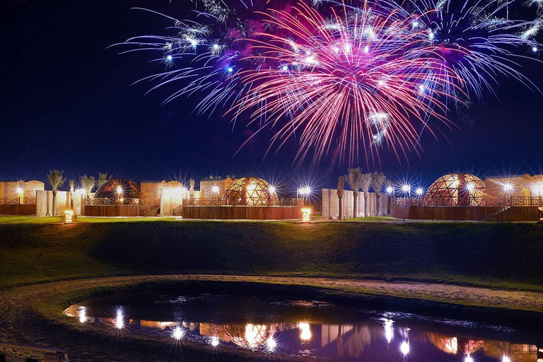 迪拜：Al Marmoom 的除夕庆祝活动和烧烤晚餐迪拜：在阿尔马穆姆庆祝除夕夜和烧烤晚餐