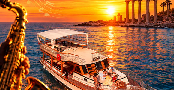 Side, Antalya: Sunset Boat Cruise with Jazz Music