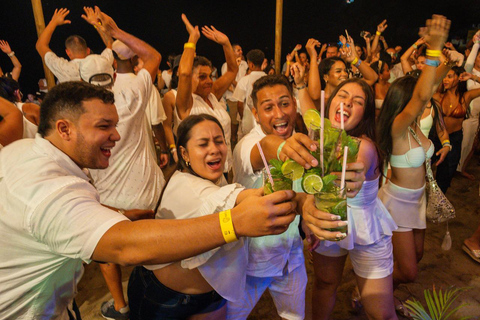 Santa Marta: Sunset White Party Catamaran & Beach Club