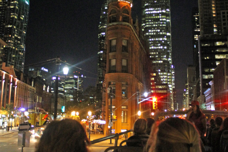 Toronto: Tour turístico nocturno en autobús de dos pisos