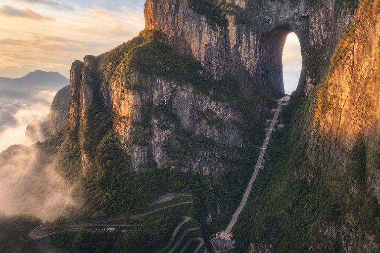 Tianmen Mountain: E-Ticket & Multilingual Guide Options Route A: City Cableway Up & Express Cableway Down