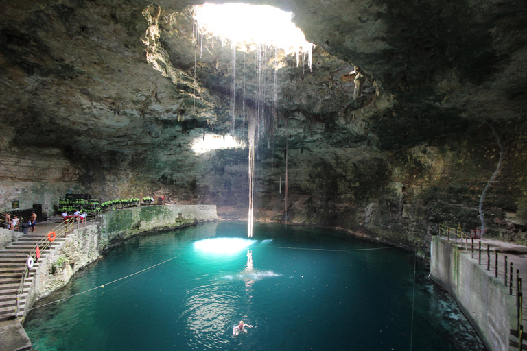 From Valladolid: Flamingo Tour, Rio Lagartos, Las Coloradas, Cenote + Lunch