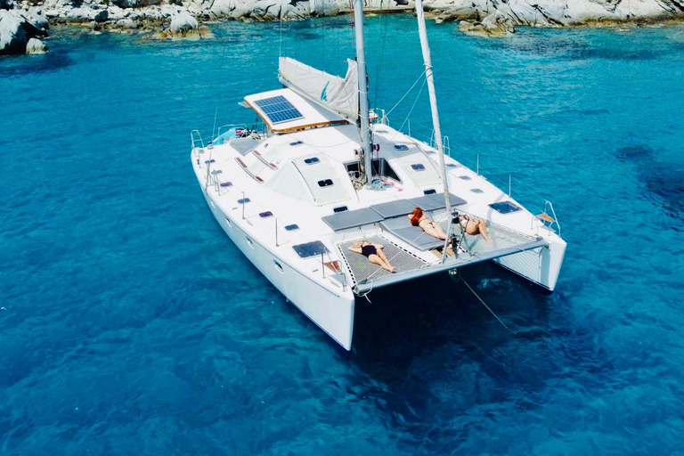 Mykonos: Catamaran Cruises with Lunch and Drinks Half-Day Catamaran Cruise with Lunch and Drinks