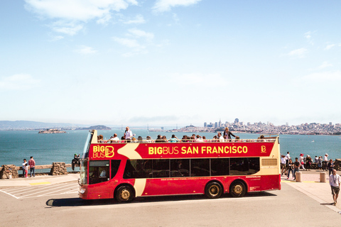 San Francisco: Big Bus Hop-On Hop-Off Sightseeing-tur2-dagarsbiljett, Chinatown-tur och The Flyer ELLER 7D-upplevelse