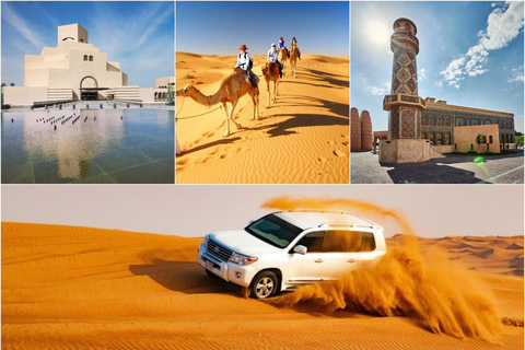 Doha: Tour della città e safari nel deserto con giro in cammello