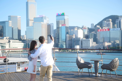 Hong Kong: Oriental Pearl Habour Cruise Luxury Sightseeing 60 Mins Twilight Cruise (Window Seat)