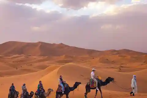 From Merzouga: Sunset Camel Ride & Sandboarding