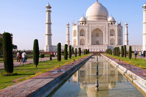 Agra: Taj Mahal Zonsopgang Tour met GidsTaj Mahal Zonsopgang Gids+Ticket+Vervoer