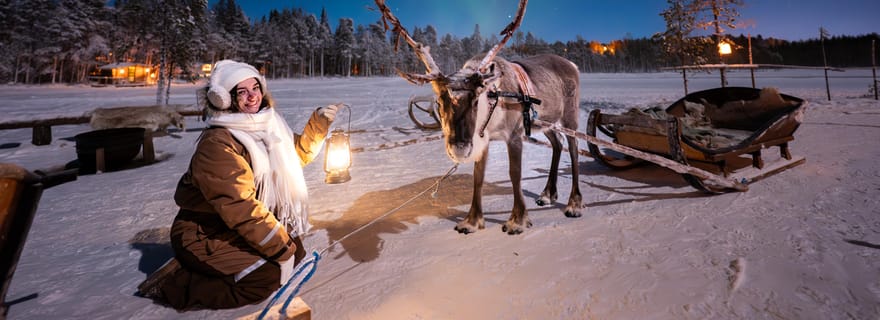Ranua : parc d'activités Lupland Aurora – Aventure nocturne