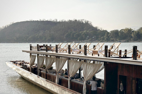 Luang Prabang Mekongfloden privat dagbok: Middag i solnedgången