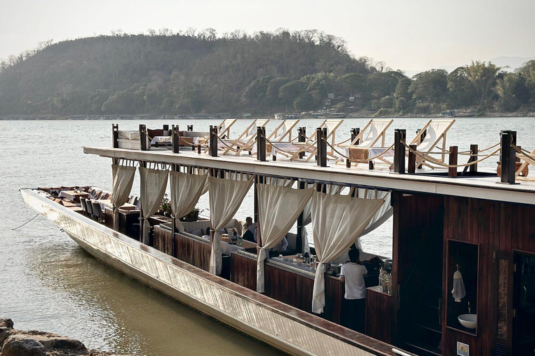 Luang Prabang Mekongfloden privat dagbok: Middag i solnedgången