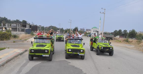 Alanya: Dim Cave, River, and Water Jeep Safari with Pickup