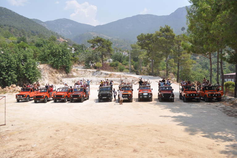 Alanya: Safari de jipe ao pôr do sol no Canyon Sapadere com serviço de busca