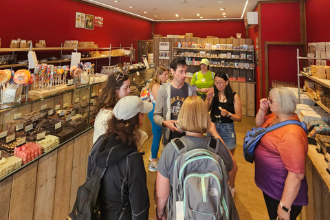 Excursão a pé com chocolate quente e prova de chocolate