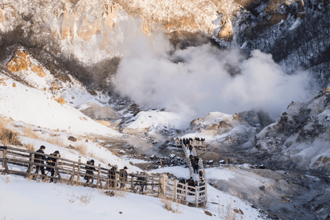 Noboribetsu: Jigokudani &amp; Toya Tour de 1 día desde SapporoPlan Estándar