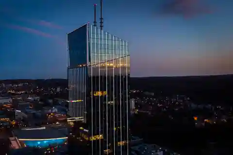 Gdańsk: Vistas desde el cielo y cóctel - Olivia Star Top Floor